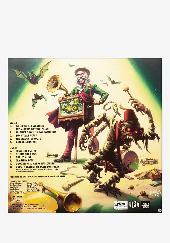Fright Jannsen's Revolting Repository of Ghastly Sounds Vol 1 and 2 Exclusive LP (Neon Orange) - Image 3