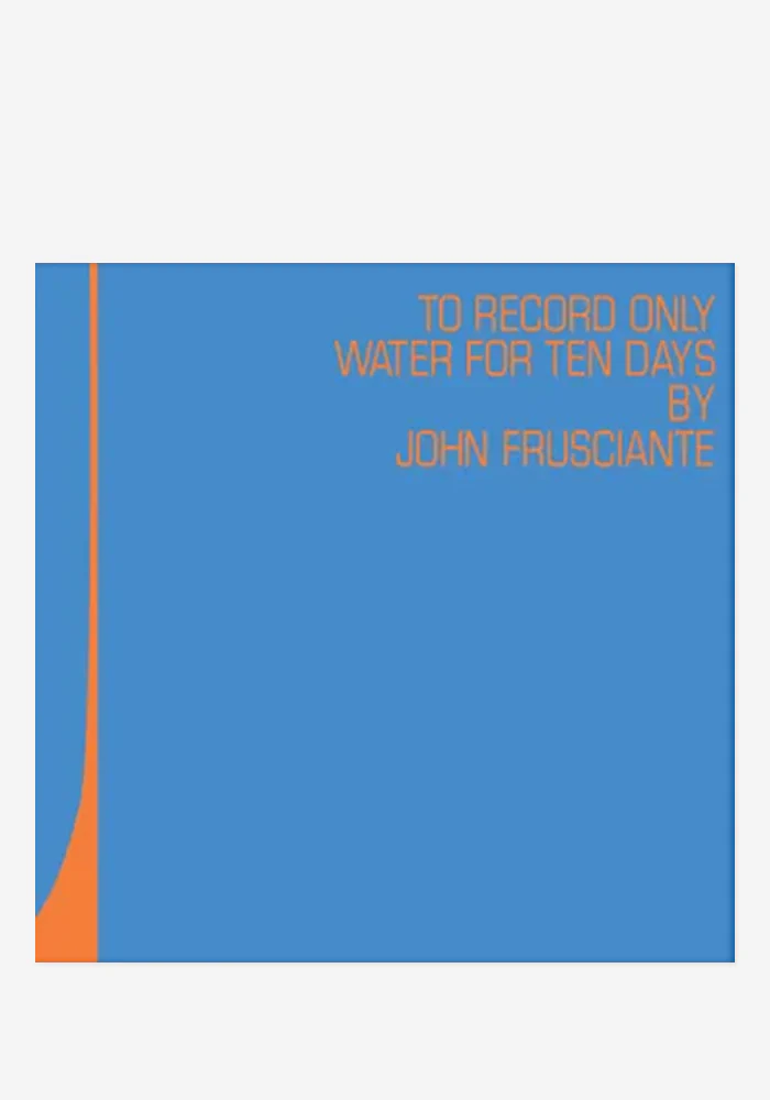 To Only Record Water For Ten Days 2LP (RSD 2026)